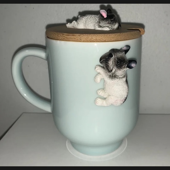 Ceramic Bulldog Themed Coffee Tea Cup Mug No Spoon - Picture 2 of 9